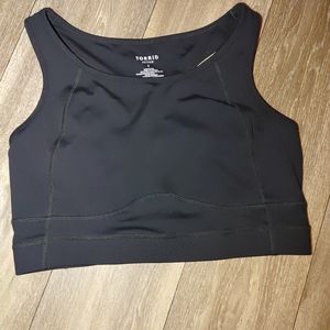 BLACK RACERBACK WICKING SPORTS BRA size 1